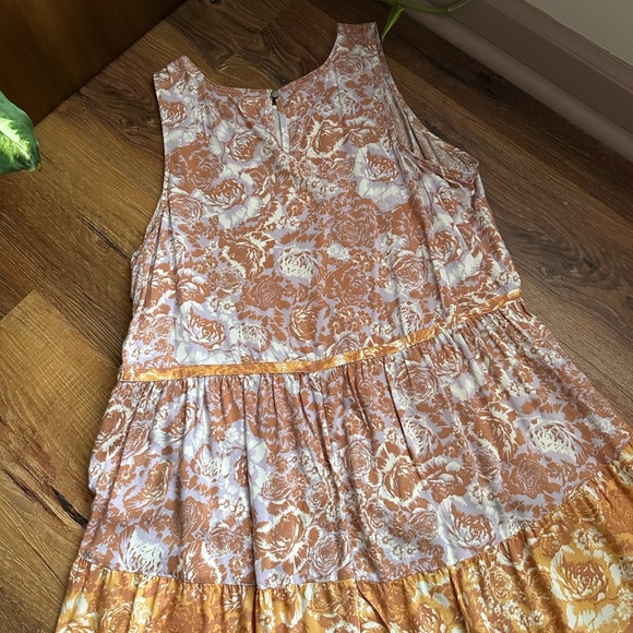 Maurices Rust and Cream Floral Tank Top - Picture 6 of 8